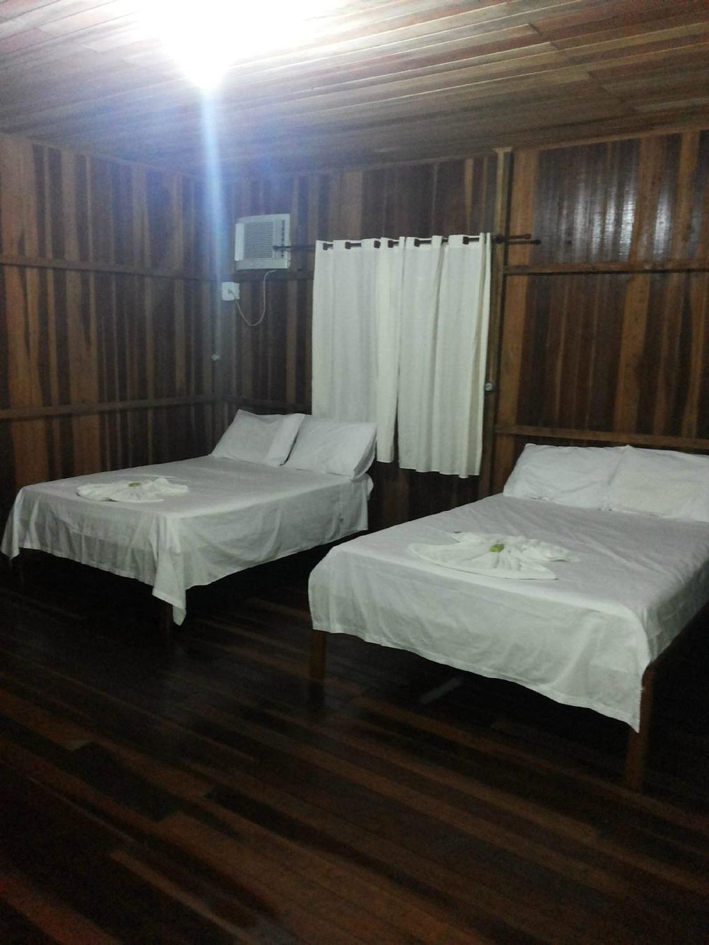 A double room with two beds